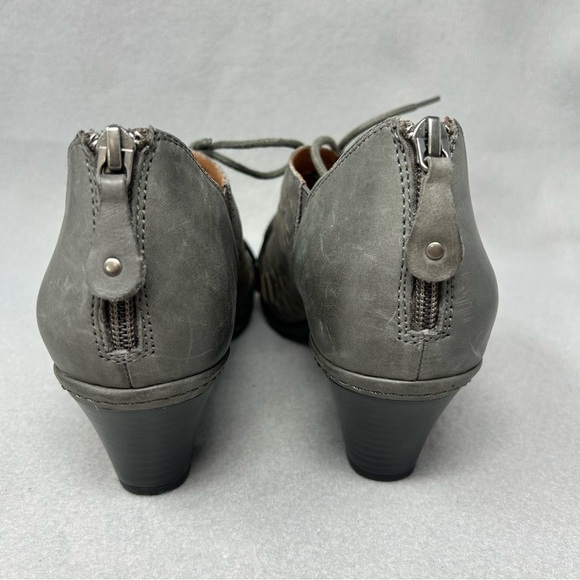 Rockport Boots Cobb hill Womens Leather Open Toe Lace Up Block Heels Size 9W. - Picture 8 of 13